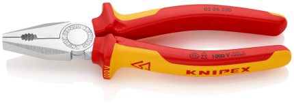 Knipex klešta kombinovana izolovana 1000V VDE 200mm 03 06 200