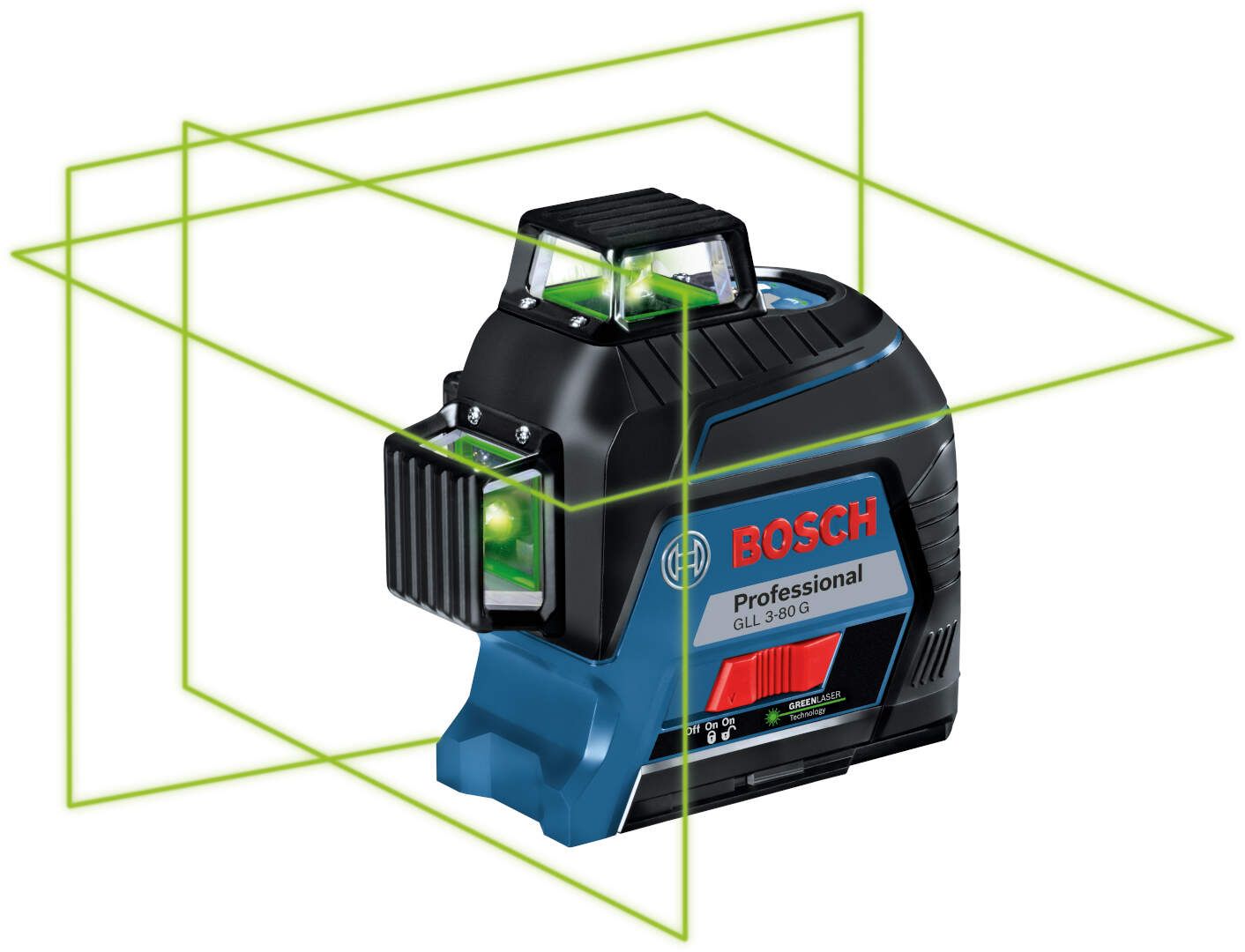 1609272683-1 Bosch GLL 3-80 G Linijski laser sa zelenim zrakom, domet 80m