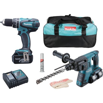 Makita DLX2137M set alata, Makita DHP482 + Makita DHR263