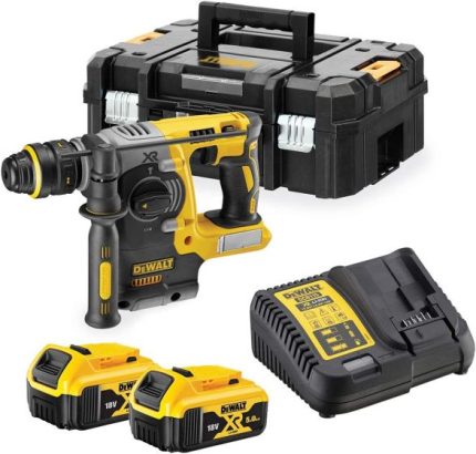 DeWalt DCH274P2T akumulatorski kombinovani čekić, 18V, sa 2x18V 5.0Ah baterije i punjačem