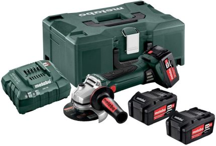 Metabo MET 613054650 akumulatorska ugaona brusilica, sa 2x5.2Ah baterije i punjačem