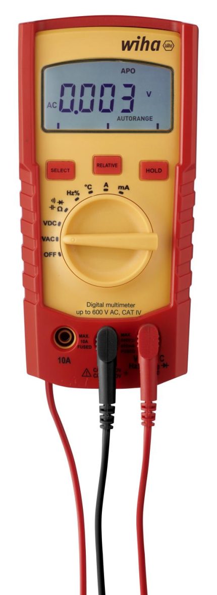 Wiha 45218 digitalni multimetar, do 600 V AC, CAT IV, 2x AAA baterije (1.5V, IEC LR03)