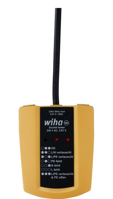 Wiha 45220 ispitivač utičnica, 230 V AC, CAT II