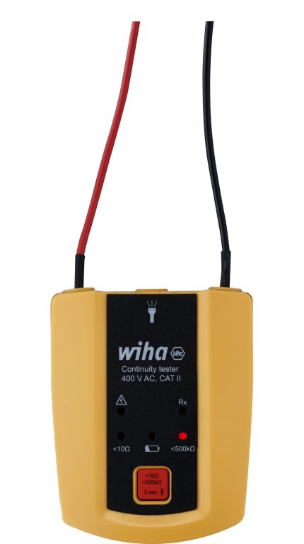 Wiha 45222 ispitivač kontinuiteta, 400 V AC, CAT II, 2x AAA baterije (1.5V, IEC LR03)