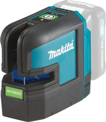Makita SK106GDZ Laser sa ukrštenim linijama - zeleni, bez baterije i punjača