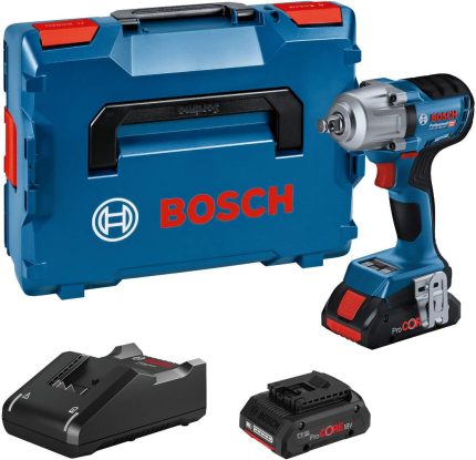 Akumulatorski udarni odvrtač Bosch GDS 18V-450 HC, 18V, 2x4,0Ah, 06019K4002