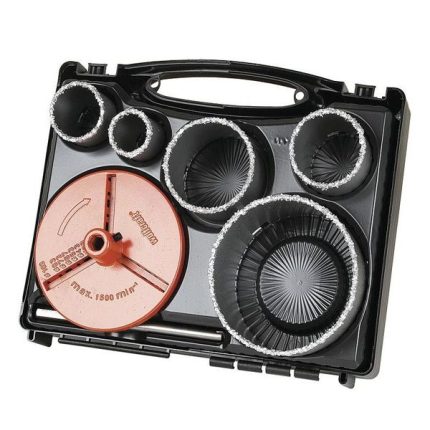 Wolfcraft 3464000 Set krunastih testera u koferu (7 delova)