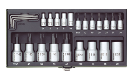 Proxxon Set TORX nasadnih ključeva, 25 delova