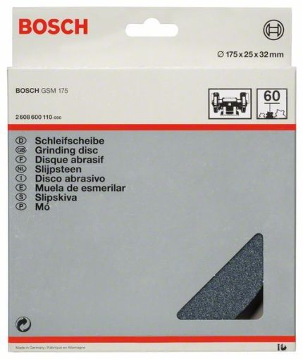 Brusna ploča za dvostranu brusilicu Bosch 2608600110, 175 mm, 32 mm, 60