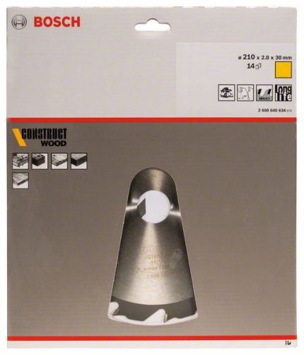 List kružne testere Construct Wood Bosch 2608640634, 210 x 30 x 2,8 mm; 14