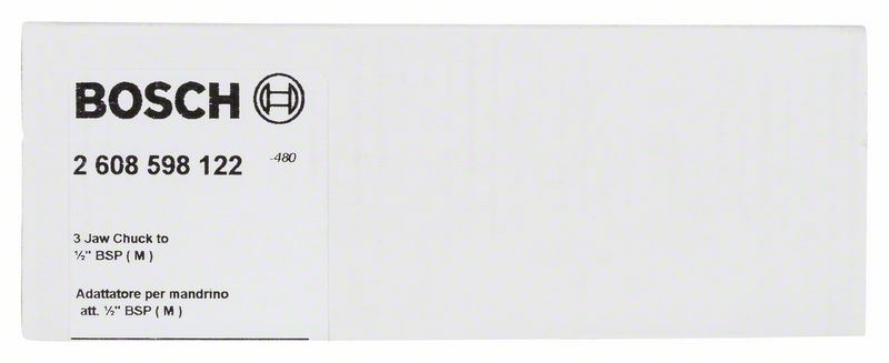 3165140230438-1 Adapter za dijamantske krune za bušenje Bosch 2608598122, 6-strani, G 1/2"