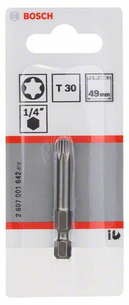 3165140301688-1 Bit odvrtača ekstra-tvrdi Bosch 2607001642, T30, 49 mm