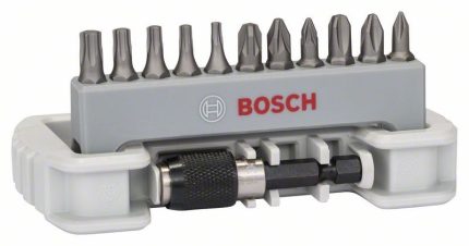11-delni set bitova odvrtača sa držačem bitova Bosch 2608522129, PH1; PH2; PH3; PZ1; PZ2; PZ3; T10; T15; T20; T25; T30; 25 mm