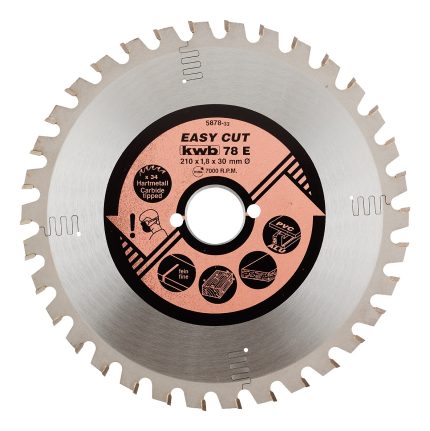 KWB 49587833 Easy-Cut rezni disk za cirkular 210x30, 34Z, HM, univerzalni