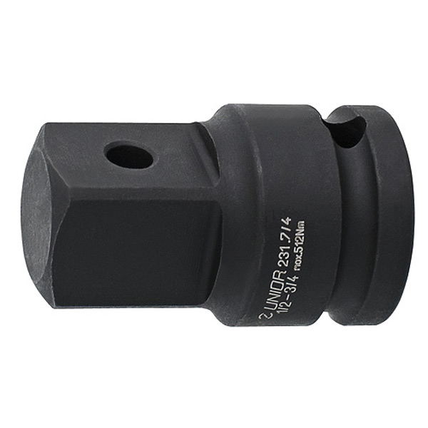 603979-1 Unior 231.7/4 Adapter IMPACT, prihvat 1/2", 1/2" - 3/8", 612120