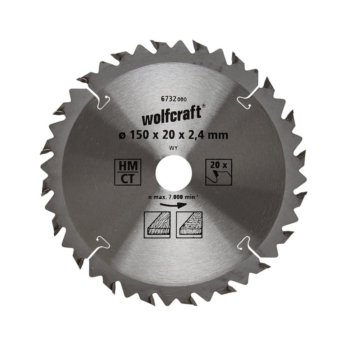 6732000 Wolfcraft 6732000 List kružne testere cirkulara, 150x20x2.4mm