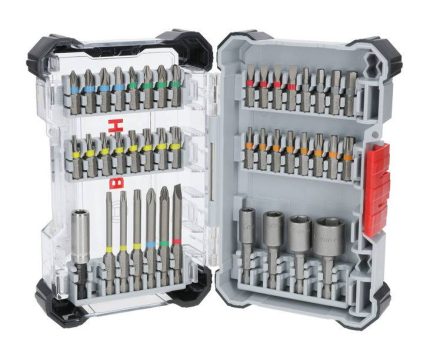Bosch Extra Hard Screwdriver Bit and Metal HSS Drill Bit Set, Display, 35 pcs, 2607017726