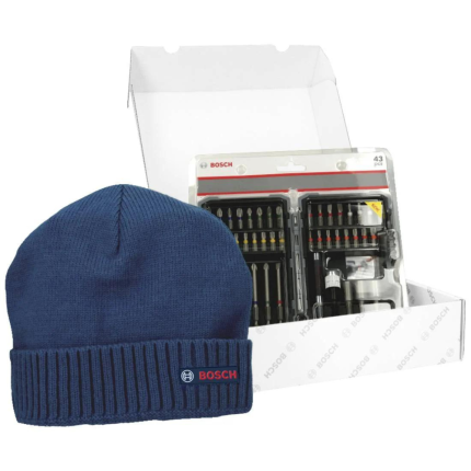 Bosch Zimski set (43-delni set bitova + kapa), 0615997658