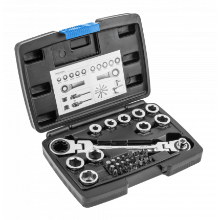 Hogert HT1R491 set okastih ključeva, 14-19mm, 36 delova