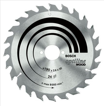 Bosch List testere Optiline Wood 184 mm T24, 2608640852