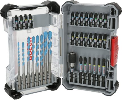 Bosch PRO Impact mešani set za zavrtanje i bušenje u raznim građevinskim materijalima, 35 kom., 2608522518