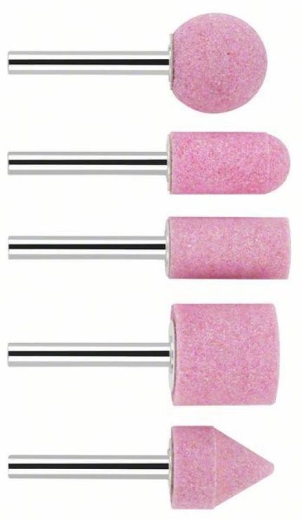 5-delni set brusnog kamenja Bosch 1609200286, Prihvat 6 mm; granulacija 60; 25; 15; 15; 25; 20 x 24; 30; 30; 25; 25 mm