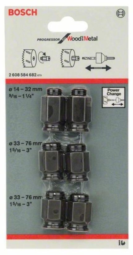 6-delni set prelaznih adaptera Bosch 2608584682, -