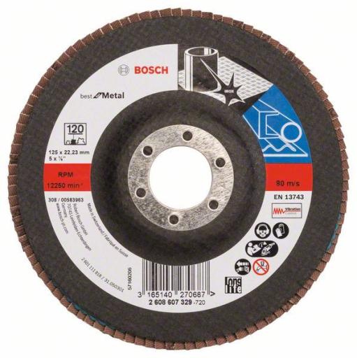 w511formatpngurlhttps3A2F2Fmedia.prodavnicaalata.rs2Fuploads2F2F_content_products2Falati2Fmedia2F3165140270687 Lamelni brusni disk X571, Best for Metal Bosch 2608607329, Prečnik 125 mm; granulacija 120, ravni