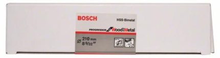 Testera za otvore HSS-bimetal za standardne adaptere Bosch 2608584842, 210 mm, 6 9/32"