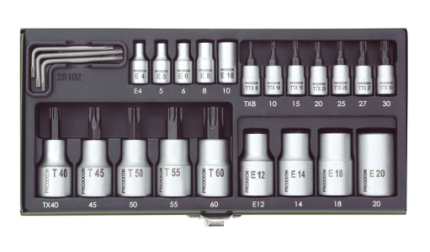 Proxxon Set TORX nasadnih ključeva, 25 delova