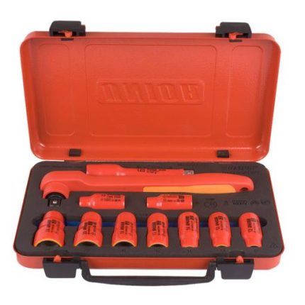 Unior 190VDE6P11A Ključevi nasadni izolovani, prihvat 1/2", u metalnoj kutiji, 10 - 24/11, 612678