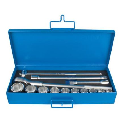 Unior 197MB3 Ključevi nasadni, colovni, prihvat 3/4", u metalnoj kutiji, 7/8"-17/8"/14, 617119