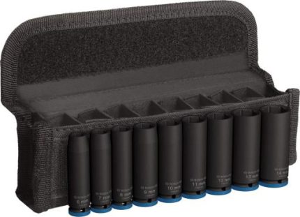 Bosch PRO Impact Socket Set, 1/4", duboki, 9 delova, 2608003035
