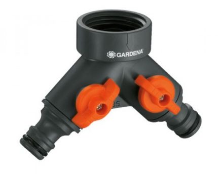 Gardena 00940-27 ventil razvodni, dvokan.1"-3/4"na 2x1/2"