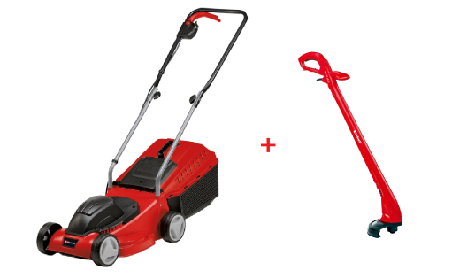 Einhell20set1 Einhell Set GC-EM 1032 + GC-ET 2522 električna kosilica, 1.000W i električni trimer, 250W