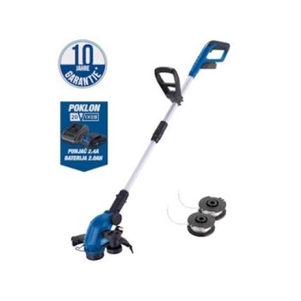 Scheppach aku trimer za travu IXES C-LT300-X – Solo+ SET PUNJAČ 2.4A i BATERIJA 2.0Ah